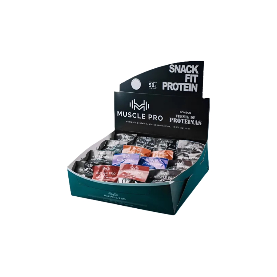 Bombon Proteico con cobertura (16U de de 50gr cu)