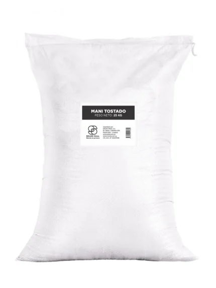 Mani tostado split Sin sal x 25 Kg ($1.580 x kg)