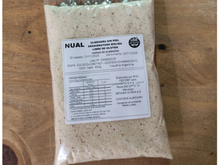 Harina de almen sin TACC SIN piel 100% x 400gr