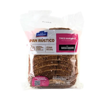 Pan rustico Tres Harinas integrales x 560 gr - LA