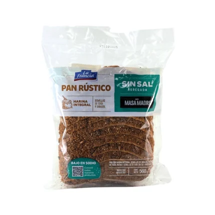 Pan rustico Sin sal x 560 gr - LA FRANCIA