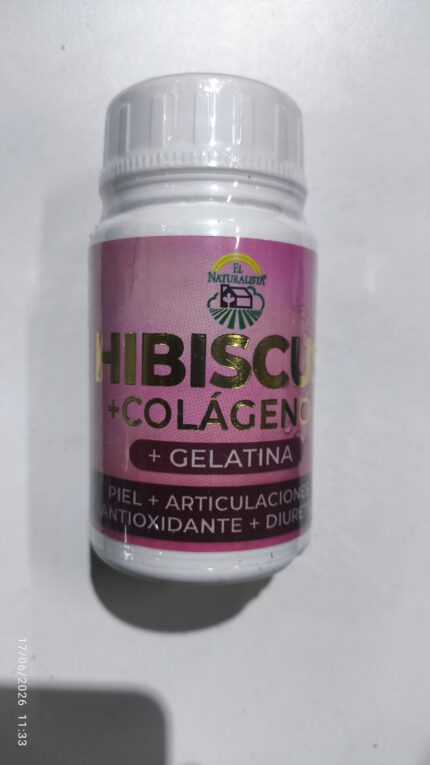 HIBISCUS + Colágeno (pote por 60 comprimidos)